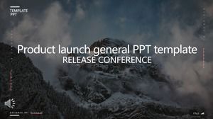 Modelo de PPT para conferência de lançamento de produtos em estilo europeu e americano