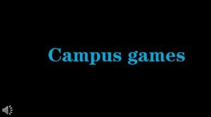 Campus-Spiele PPT-Vorlage