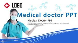 Tıbbi tıp doktoru PPT şablonu