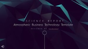 Atmospheric Business Technology Wind PPT Template