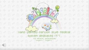 Hand drawn card ventilation health PPT template