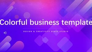 Colorful business PPT template