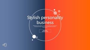 Modèle PPT de couleur contrastée pour entreprise Modèle PPT de couleur contrastée pour entreprise