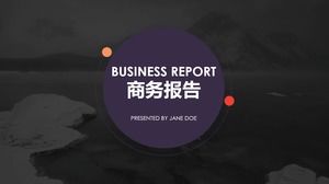 Purple Business Report Work Report PPT Template