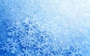 Imagem de fundo azul floco de neve closeup PPT