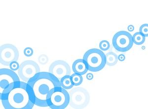 Art design blue circle ppt background