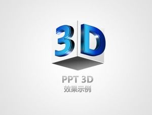 Efeito 3D gráfico PPT