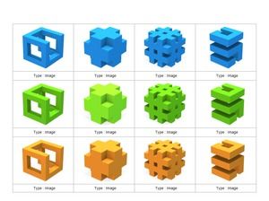 Multiple beautiful 3d icons