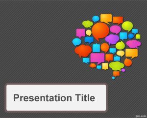 Шаблон Strategy Communications PowerPoint