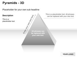 Gráfico de pirámide 3D PPT