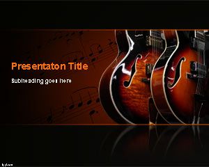 Blues Müzik PowerPoint Şablon