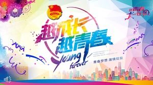 Templat PPT Laporan Tahunan Liga Pemuda Komunis