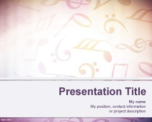 Ноты: Фон для PowerPoint