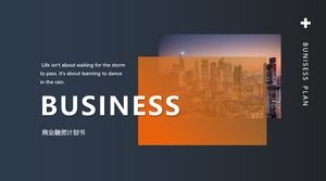 Simple and stylish magazine style business PPT template