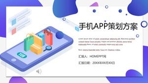 Modello PPT di piano marketing mobile APPT
