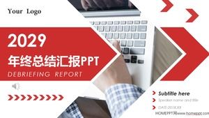 PPT-Vorlage für zusammenfassende Jahresberichte