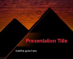 Hiéroglyphique PowerPoint Template