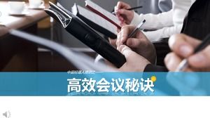 Efficient Meeting Tips PPT Template Efficient Meeting Tips PPT Template