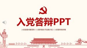 Modelo de PPT de defesa dos membros do partido