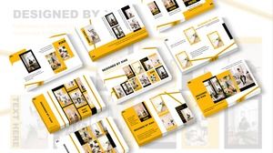 Photography portfolio display theme ppt template