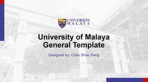 Malaya Üniversitesi genel tez ppt şablonu