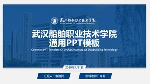 Plantilla ppt general para la defensa de tesis de la Escuela Técnica y Profesional de Construcción Naval de Wuhan
