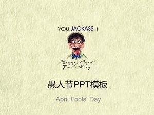 Feliz engraçado palhaço-April Fool's Day ppt template