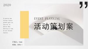 Planification d'événements élégant et petit style frais