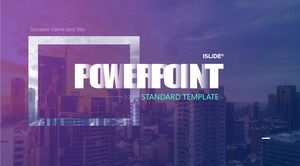 Gradient text creative concise atmospheric business style work report ppt template (2 sets)