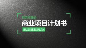 Black matte textured business financing plan