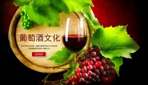 Шаблон винной культуры PPT