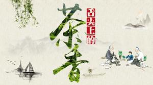 Cultura del té de estilo chino con temática de té