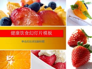 Salată de fructe de căpșuni cu mâncare sănătoasă