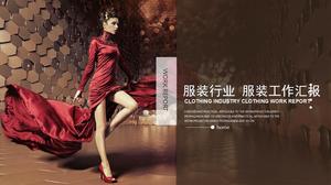 Fashion apparel industry PPT template