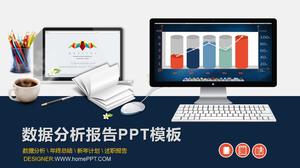 Blauer Arbeitsplan des neuen Jahres PPT-Schablone geben Download frei