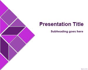 Template kaleidoskop Segitiga PowerPoint