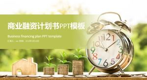 Modelo de ppt do plano de financiamento de negócios de projeto de inicialização