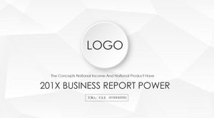 Light gray low triangle background simple black and white micro stereo universal work report ppt template