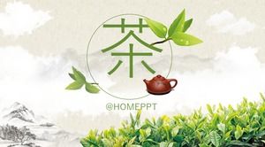 Çay çay sanat çay kültürü tema ppt şablonu
