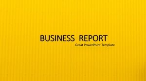 Plantilla de ppt de informe de trabajo de negocio plano minimalista amarillo negro fondo ondulado