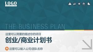 Startup business project plan ppt template