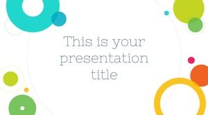 Dynamic color ring creative puck theme google official ppt template