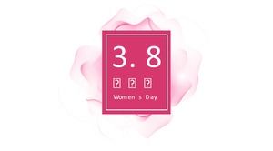 花としての女性-3月8日女性の日pptテンプレート