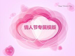 Declaración de amor-Plantilla de PPT de tema de San Valentín