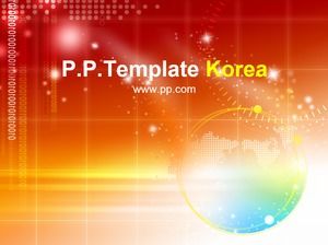 Red festive science and technology workers work summary report ppt template