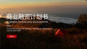 Unternehmens-Roadshow-Finanzierung Startup Business Plan ppt Vorlage
