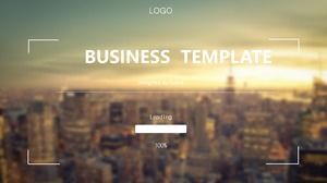 Brisk background music simple flat atmospheric dynamic business ppt template