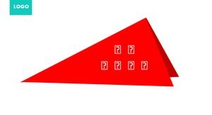 Bentuk geometris warna-warni warna busana sederhana template bisnis universal ppt
