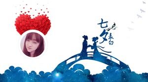 اعتراف لشخص في عيد الحب الصيني يوم عيد الحب قالب ppt