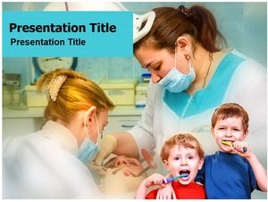 Dental health protection knowledge presentation children oral care ppt template